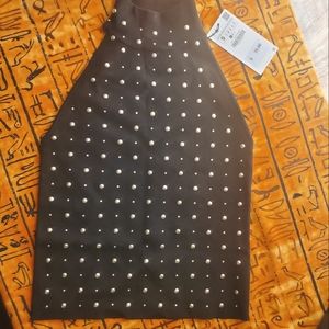 NWT Black turtle tank Sz small